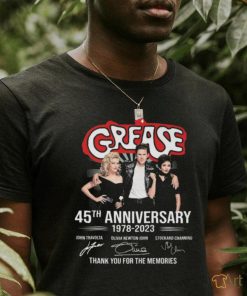 Official Product grease 45th Annivesary 1978 2023 Memories T Shirt