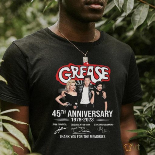 Official Product grease 45th Annivesary 1978 2023 Memories T Shirt