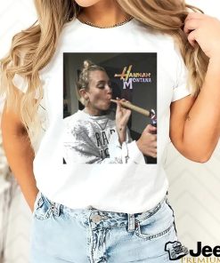 Official Product whitemarket shop hannah Montana smoking weed shirt