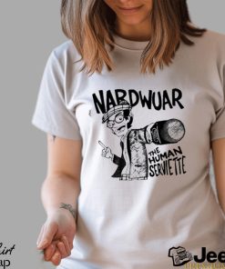 Official Rapalert6 Nardwuar Mic The Human Serviette Shirt