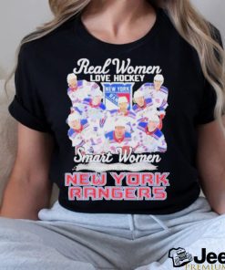 Official Real Women Love Hockey Smart Women Love The New York Rangers Shirt