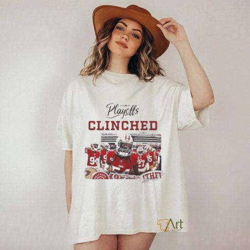 Official San francisco 49ers clinched the 2023 NFL playoffs shirt