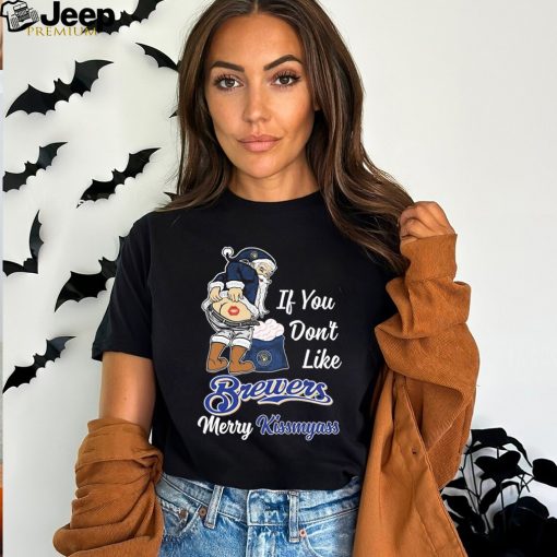 Official Santa Claus If You Don’t Like Milwaukee Brewers Merry Kissmyass Shirt