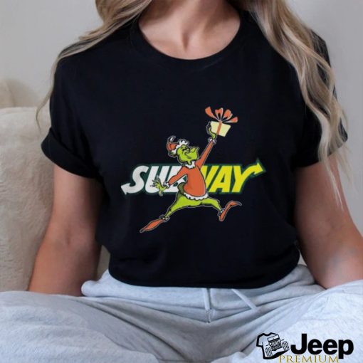 Official Santa Grinch Dabbing Subway Shirt