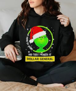 Official Santa Grinch I Used To Smile And Then I Worked At Dollar General T Shirt