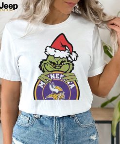 Official Santa Grinch Minnesota Vikings Circle Logo NFL 2023 Shirt