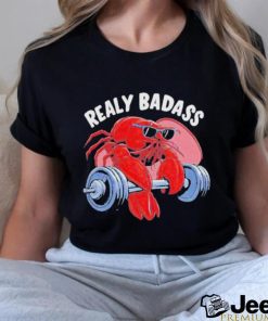 Official Shrimp realy badass gym T shirt