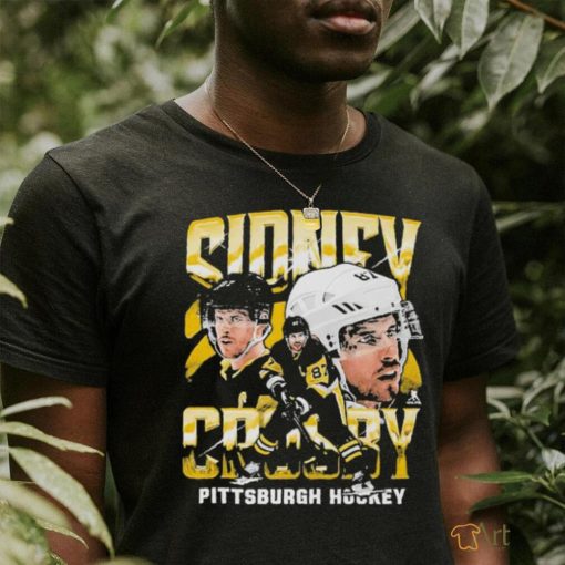 Official Sidney Crosby Pittsburgh Vintage Wht T Shirt