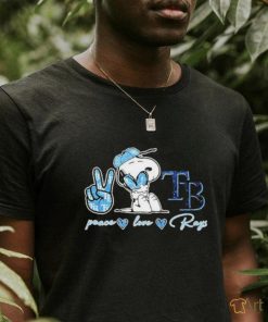 Official Snoopy Peace Love Tampa Bay Rays Shirt