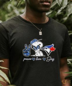 Official Snoopy Peace Love Toronto Blue Jays Shirt