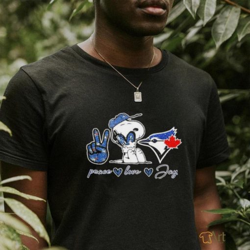 Official Snoopy Peace Love Toronto Blue Jays Shirt