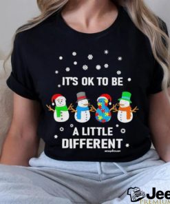 Official Snowman it’s ok to be a little different Christmas shirt