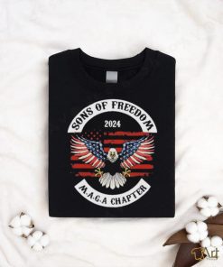 Official Sons Of Freedom 2024 Maga Chapter Eagle Flag America Shirt