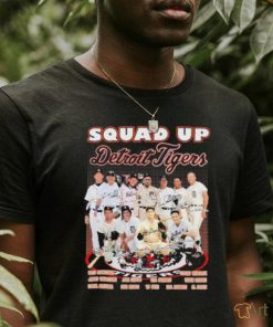 Official Squad Up Detroit Tigers Legends signatures shirt