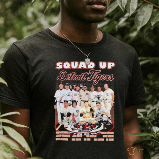 Official Squad Up Detroit Tigers Legends signatures shirt