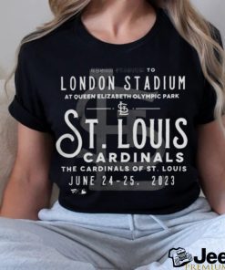 Official St. louis cardinals london series 2023 iconic vintage ticket Shirt