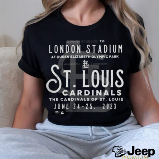 Official St. louis cardinals london series 2023 iconic vintage ticket Shirt