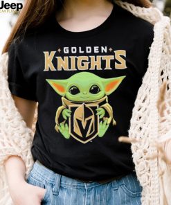 Official Star Wars Baby Yoda Hug Golden Knights 2021 T Shirt