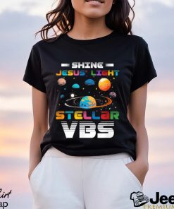 Official Stellar Bible School VBS Shine Jesus Light Christian T Shirt