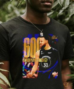 Official Stephen Curry NBA 600 Career Threes Shirt