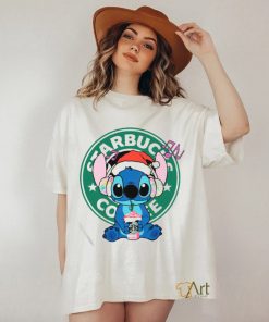 Official Stitch Drink Starbucks Coffee T shirt