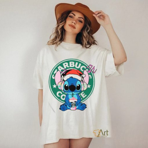 Official Stitch Drink Starbucks Coffee T shirt