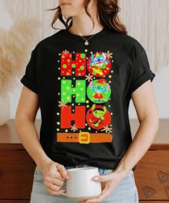 Official Stitch Elf Grinch Stitch Ho Ho Ho Christmas T shirt