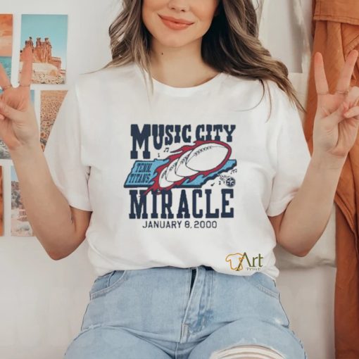 Official Tennessee Titans Music City Miracle T Shirt