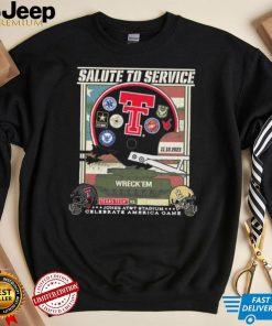 Official Texas Tech Red Raiders Vs UCF Knights 2023 Salute To Service Game Day Shirt