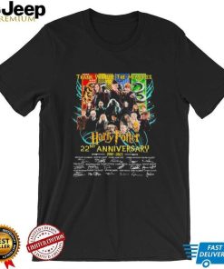 Official Thank You For The Memories Harry Potter 22nd Anniversary 2001 2023 Signatures Shirt