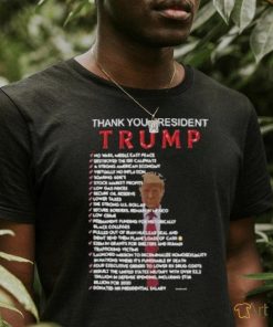 Official Thank You President Trump 2024 Shirt