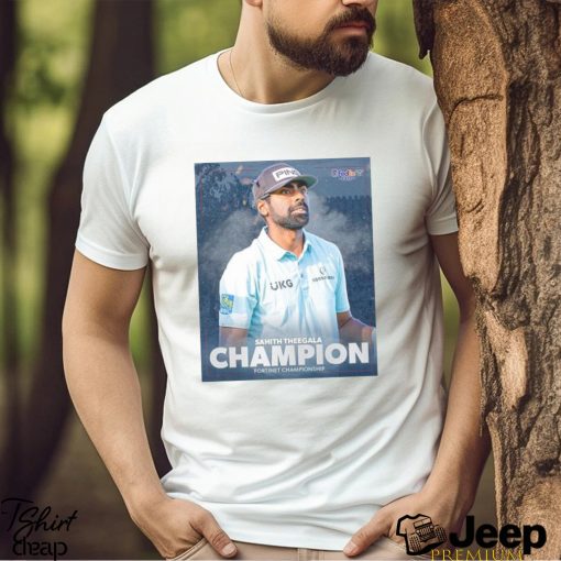 Official The 2023 Fortinet Championship Winner Sahith Theegala T Shirt