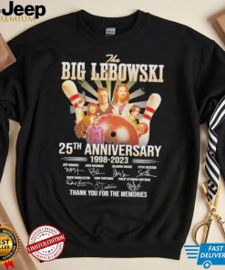 Official The Big Lebowski 25th Anniversary 1998 – 2023 Thank You For The Memories T Shirt