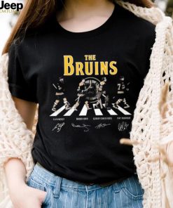 Official The Bruins abbey road Cam Neely Bobby Orr Gerry Cheevers Ray Bourque signatures shirt