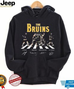 Official The Bruins abbey road Cam Neely Bobby Orr Gerry Cheevers Ray Bourque signatures shirt