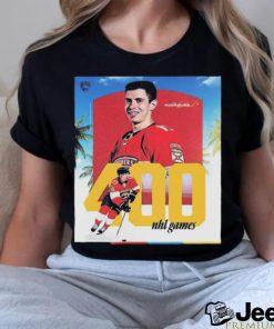 Official The Florida Panthers Evan Rodrigues 400 NHL Games T Shirt