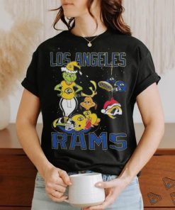 Official The Grinch And Dog Los Angeles Rams Christmas 2023 Shirt