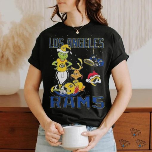 Official The Grinch And Dog Los Angeles Rams Christmas 2023 Shirt