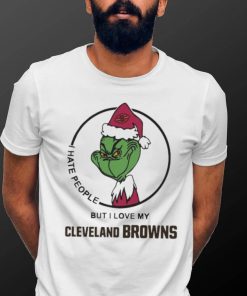 Official The Grinch I Hate People But I Love My Cleveland Browns shirt