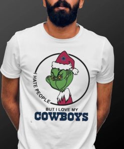 Official The Grinch I Hate People But I Love My Dallas Cowboys T Shirt