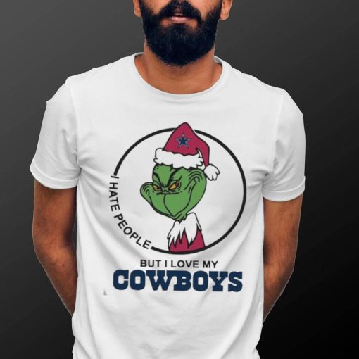 Official The Grinch I Hate People But I Love My Dallas Cowboys T Shirt