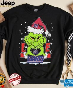 Official The Grinch Love Heart New York Giants Football Christmas 2023 shirt