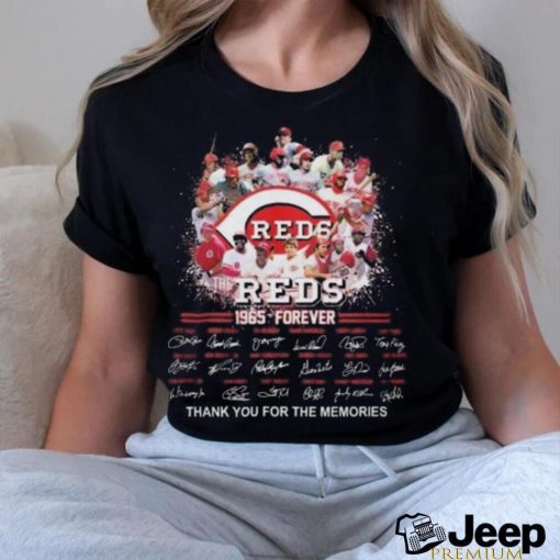 Official The Reds 1965 – Forever Thank You For The Memories Signatures 2023 T Shirt