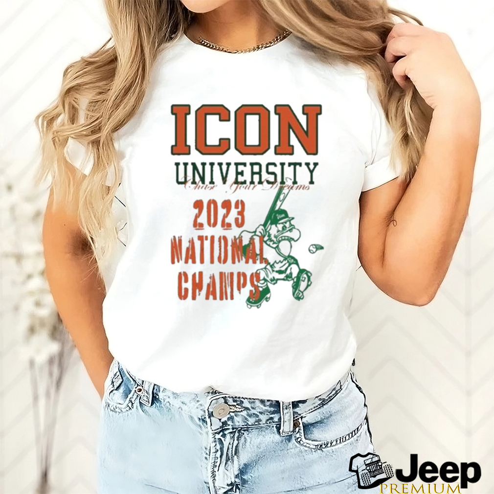 Official The icon university 2023 champs T shirt - teejeep