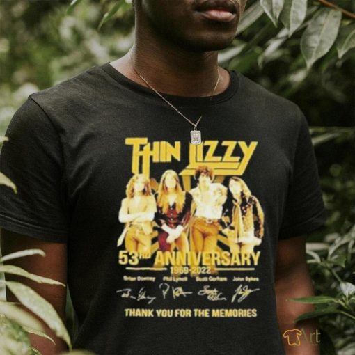 Official Thin Lizzy 53rd Anniversary 1969 – 2023 Thank You For The Memories Signatures Shirt