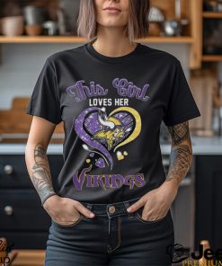 Official This Girl Loves Her Minnesota Vikings Hearts 2023 T shirt