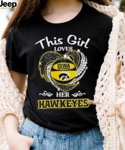 Official This girl love Iowa Hawkeyes Women’s Basketball diamond heart 2023 shirt