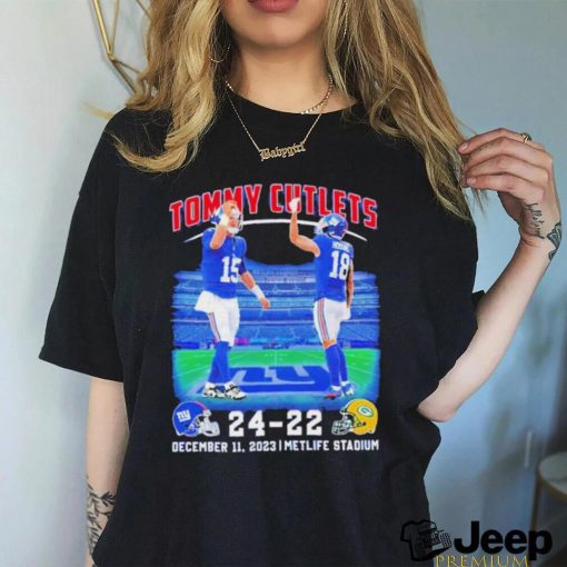 Official Tommy Cutlets NY Giants 24 22 Green Bay Packers December 11 2023 Metlife Stadium T Shirt