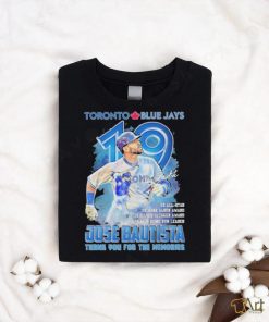 Official Toronto Blue Jays 19 Jose Bautista Thank You For The Memories Signature Shirt