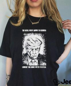 Official Trump Mugshot The Devil Went Down To Georgia Lookin’ For Some Votes To Steal Shirt